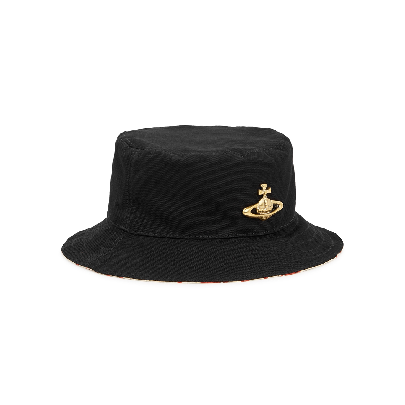 Vivienne Westwood Black Recycled Cotton Bucket Hat