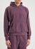 Mauve hooded cotton sweatshirt - Les Tien