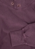 Mauve hooded cotton sweatshirt - Les Tien