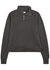 Yacht charcoal half-zip cotton sweatshirt - Les Tien