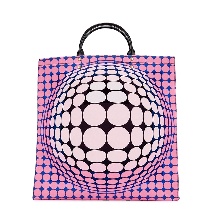 Paco Rabanne Printed Canvas Tote