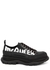 Tread Slick Graffiti black leather sneakers - Alexander McQueen