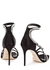 100 black embellished satin sandals - Alexander McQueen