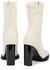 Slim Tread 100 ivory neoprene ankle boots - Alexander McQueen