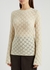 Cream open-knit cashmere jumper - Chloé