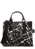 The Splatter Tote small black printed canvas bag - Marc Jacobs