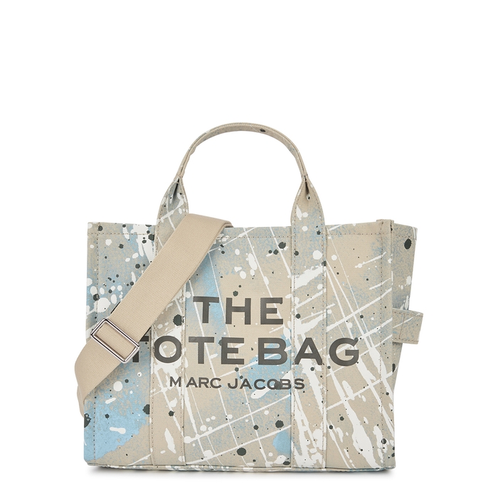 Marc Jacobs (The) The Splatter Tote Small Stone Printed Canvas Bag