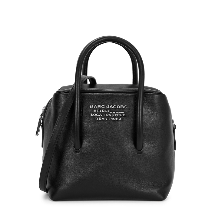 Marc Jacobs (The) The Duet Mini Black Leather Top Handle Bag