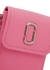 The Glam Shot pink leather cross-body phone case - Marc Jacobs
