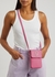 The Glam Shot pink leather cross-body phone case - Marc Jacobs