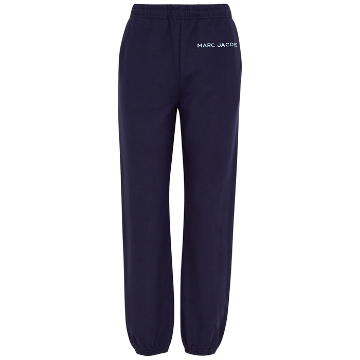 Marc Jacobs (The) The Sweatpants Navy Logo Cotton Trousers