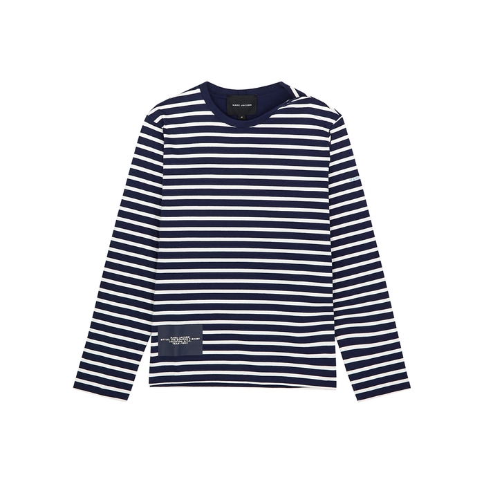 Marc Jacobs (The) The Striped Navy And White Cotton Top