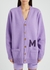 The Big lilac logo-intarsia wool cardigan - Marc Jacobs (The)