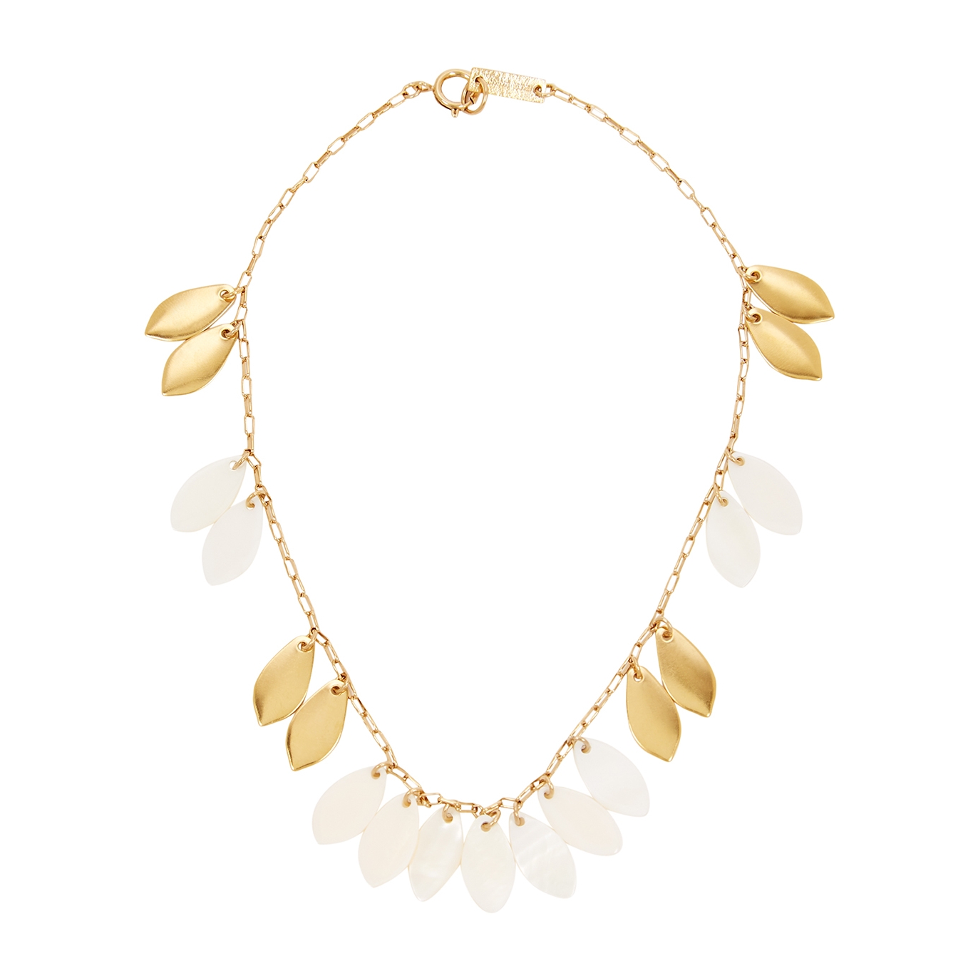 Isabel Marant Pearly Leaf Gold-tone Bracelet