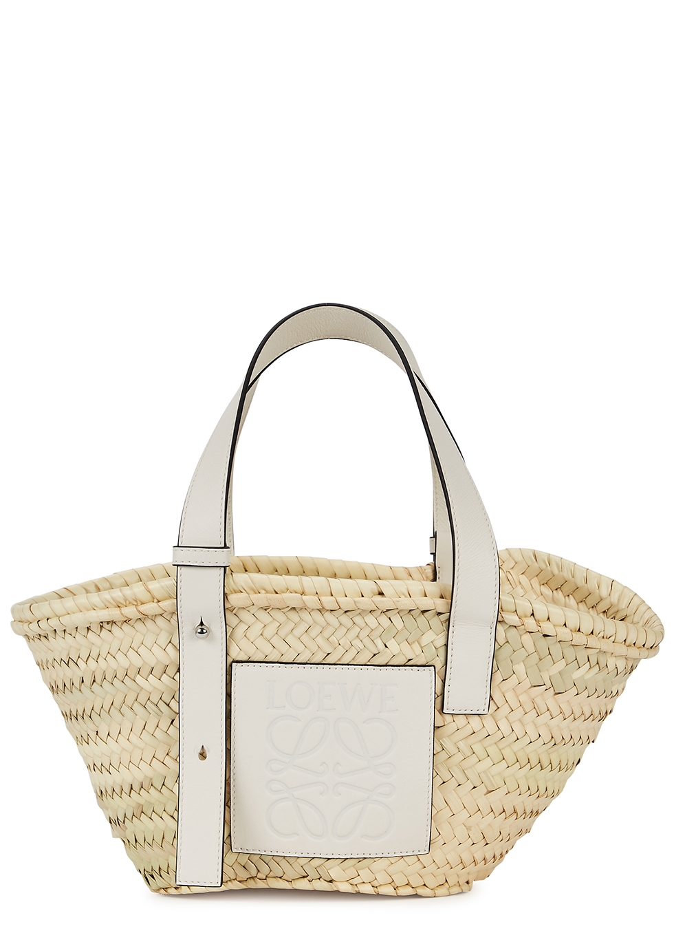 Small sand raffia basket bag