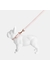 Blush pink vegan leather dog collar - Barc London