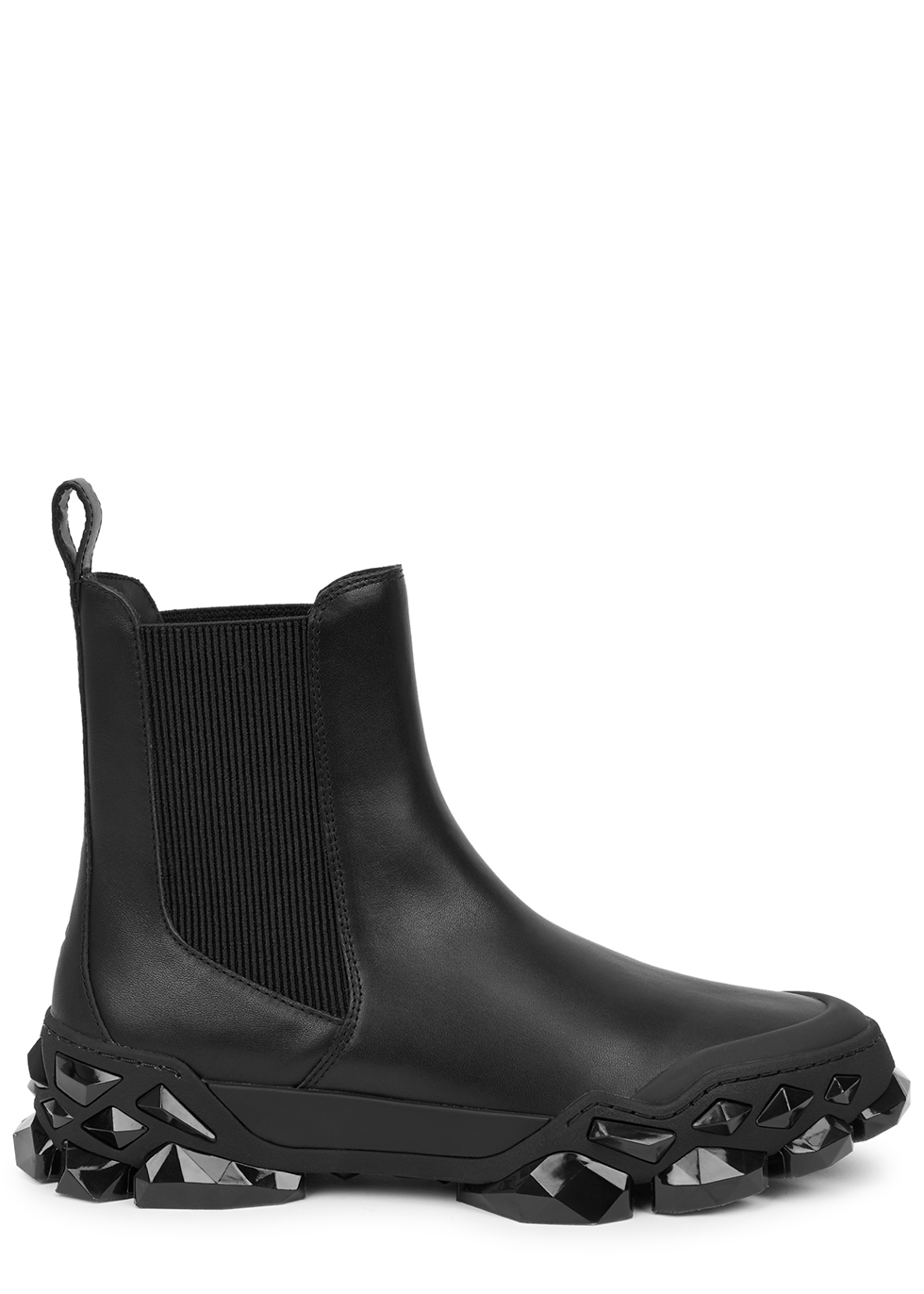 Jimmy Choo Diamond X Chelsea/F black leather boots