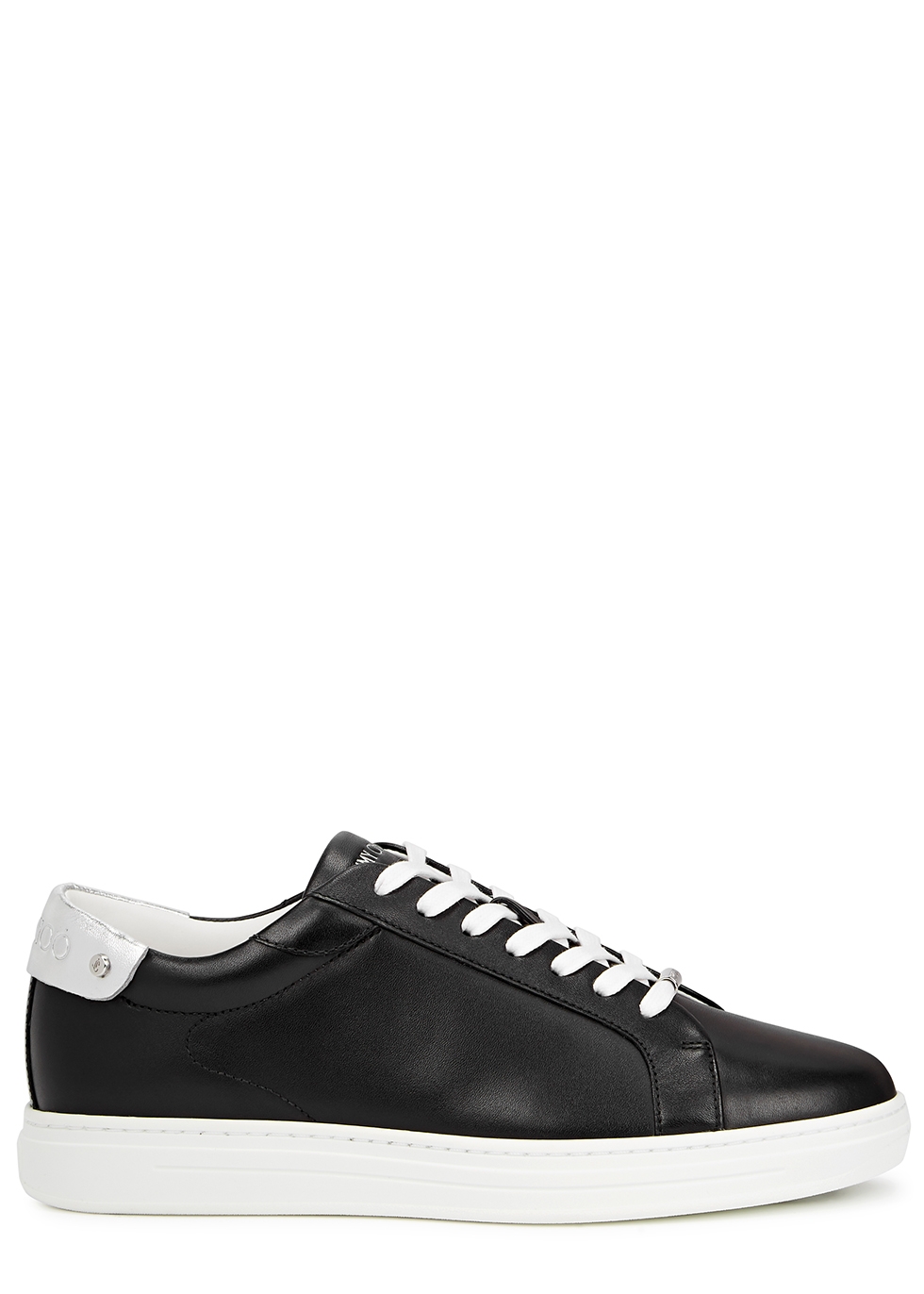 Rome black leather sneakers