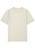 Riviera ecru melangé cotton T-shirt - Sunspel