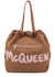 The Bundle brown logo nylon tote - Alexander McQueen