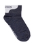 Navy logo metallic-weave socks - Alexander McQueen
