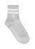 Silver logo metallic-weave socks - Alexander McQueen