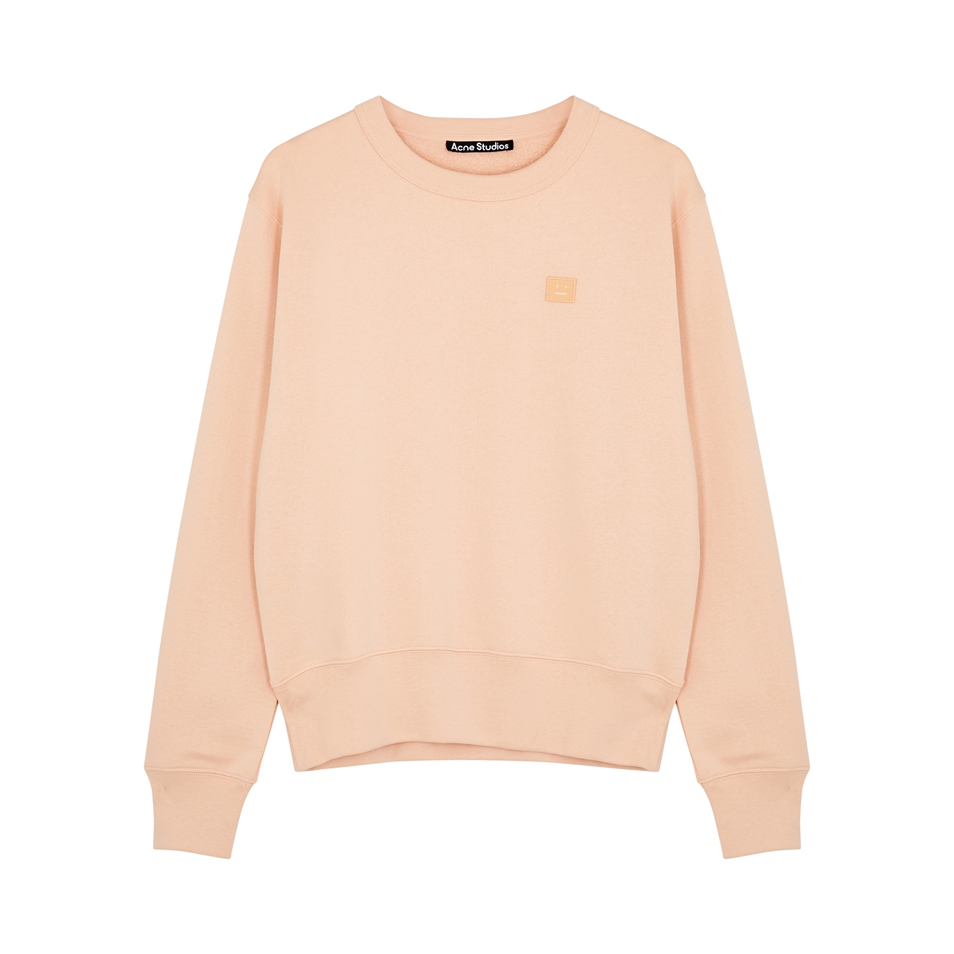 Acne Studios Fairah Peach Logo Cotton Sweatshirt - Light Pink - Xxs