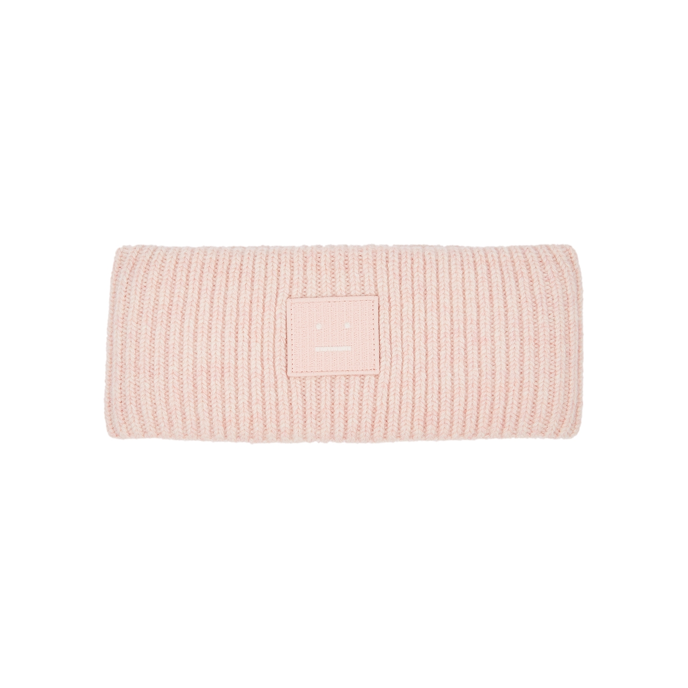 Acne Studios Kory Light Pink Logo Wool-blend Headband