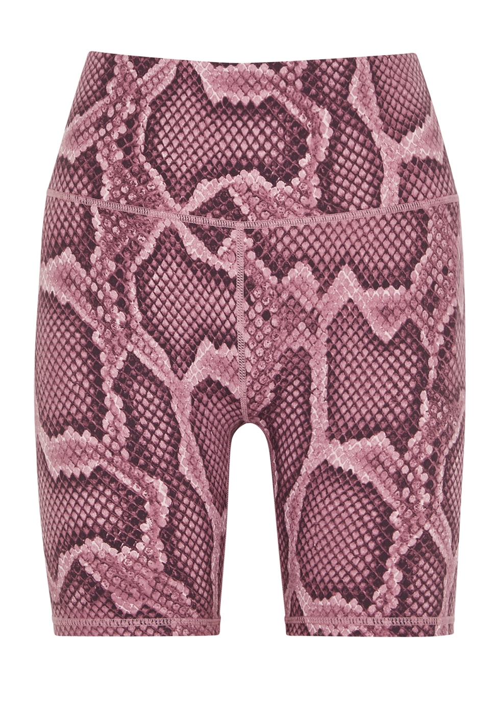 Let's Go python-print stretch-jersey cycling shorts