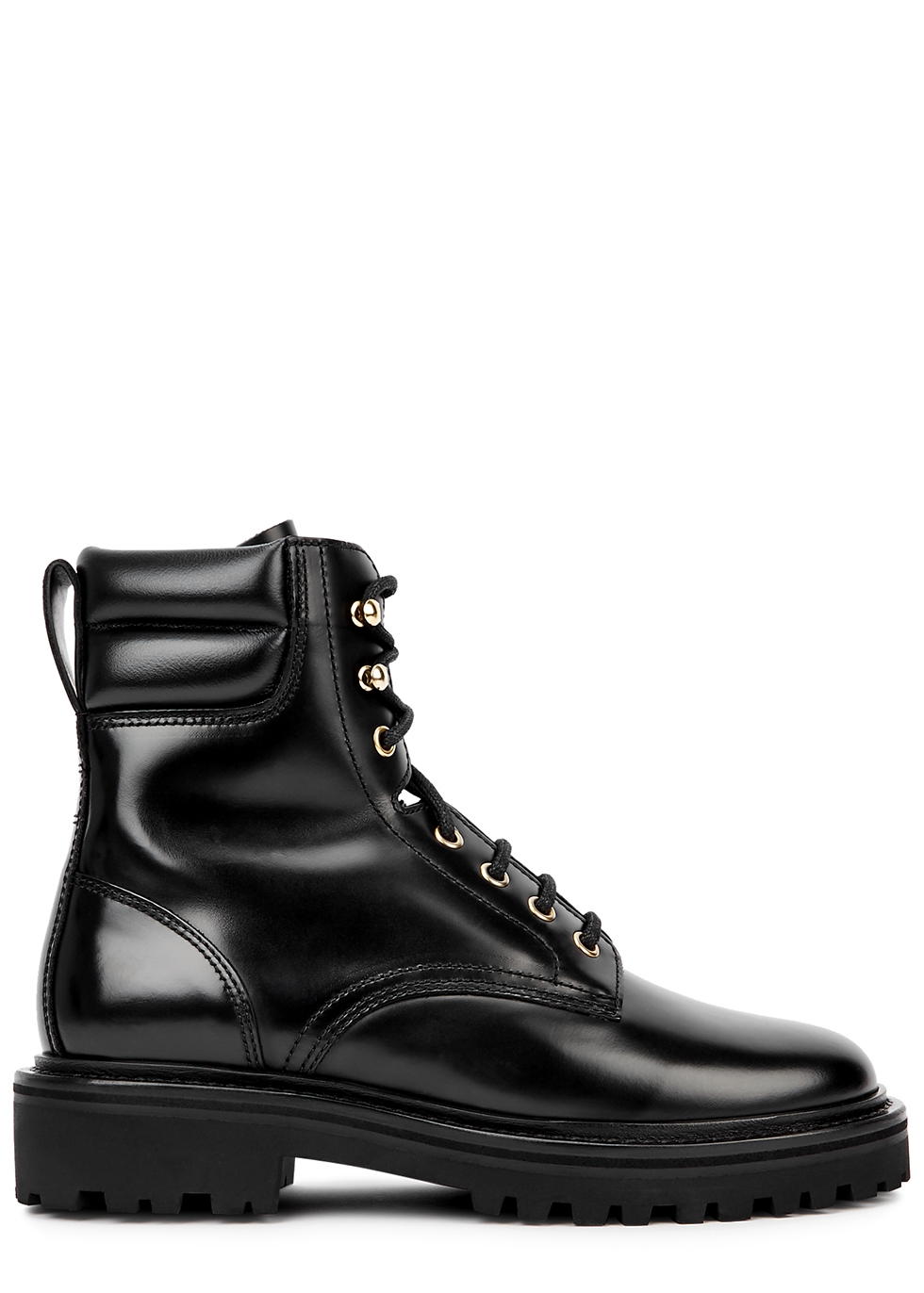 Isabel Marant Campa black leather ankle boots - Harvey Nichols