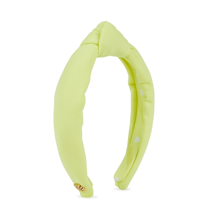 Lele Sadoughi KIDS Neon Yellow Neoprene Headband