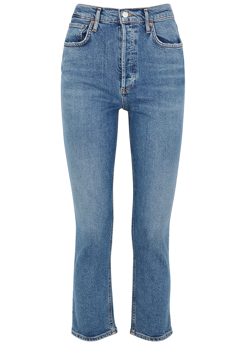Riley blue straight-leg jeans