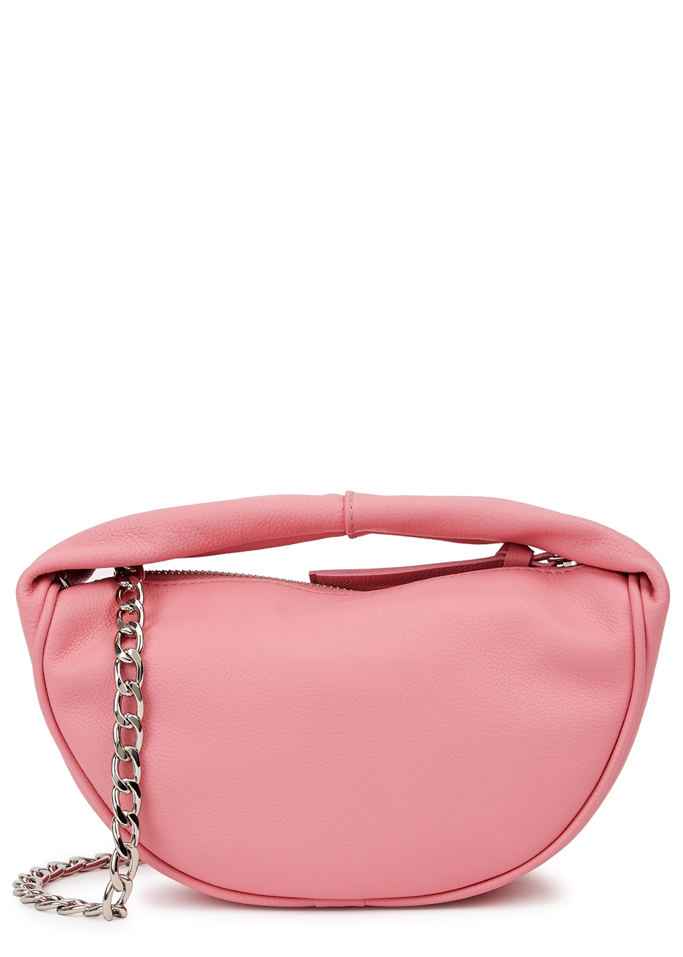 Baby Cush pink leather top handle bag