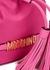 Pink small nylon bucket bag - MOSCHINO