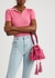 Pink small nylon bucket bag - MOSCHINO
