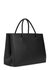 Black logo leather top handle bag - MOSCHINO