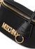 Black logo nylon belt bag - MOSCHINO