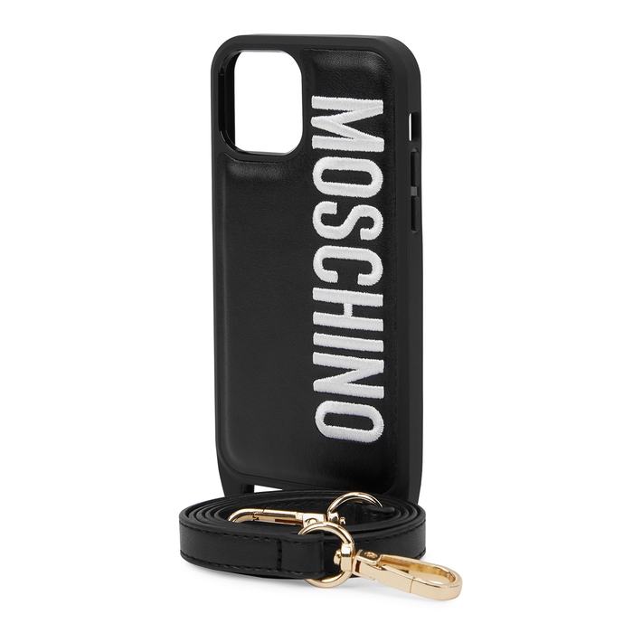 MOSCHINO Black Logo IPhone 12 Pro Case