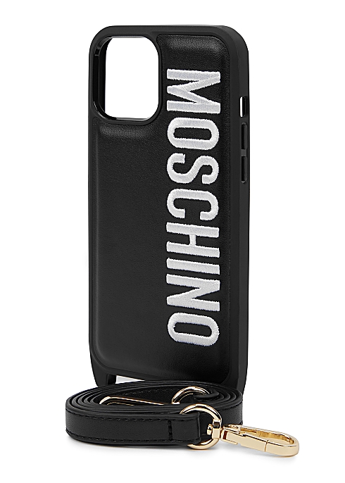 Moschino Black Logo Iphone 12 Pro Max Case Harvey Nichols