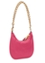 Pink mini logo nylon shoulder bag - MOSCHINO