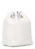 White logo leather bucket bag - MOSCHINO