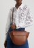 Hortensia medium brown leather top handle bag - Wandler