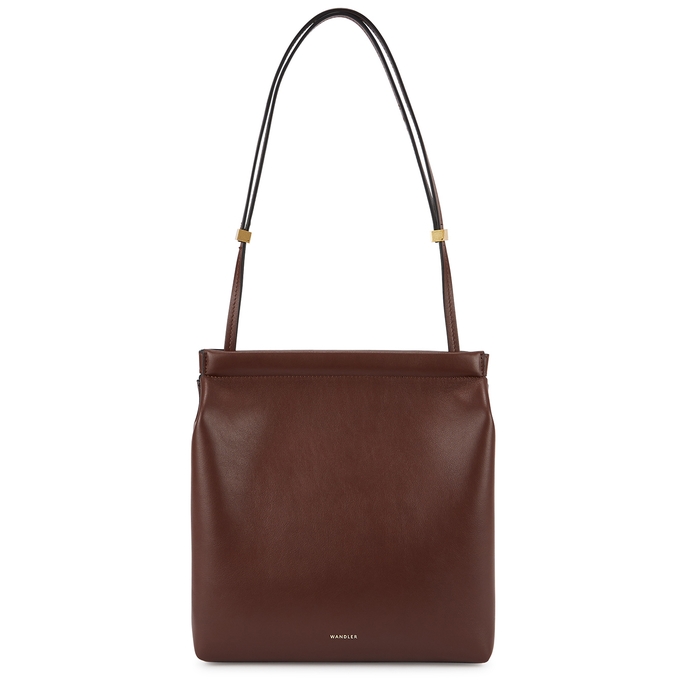 Wandler Teresa Brown Leather Shoulder Bag