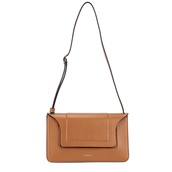 Wandler Penelope Mini Brown Leather Shoulder Bag