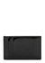 Black ribcage-debossed patent leather card holder - Alexander McQueen