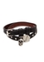 Black studded leather wrap bracelet - Alexander McQueen