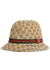 KIDS Brown GG monogram canvas bucket hat - Gucci