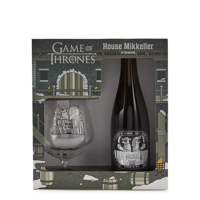 Mikkeller Game Of Thrones Castle Black Stout 375ml & Glass Gift Pack