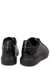 Oversized black crocodile-effect leather sneakers - Alexander McQueen