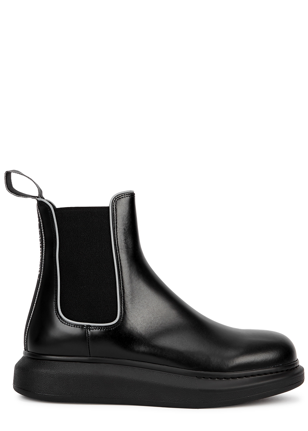 Hybrid black leather Chelsea boots